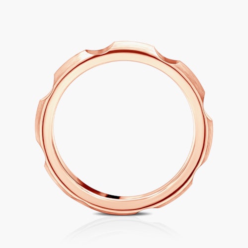 Obrączka partnerska Sign of Love®: różowe złoto, półokrągła, 3,5mm